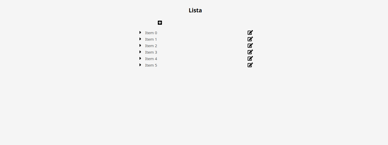 Lista interativa